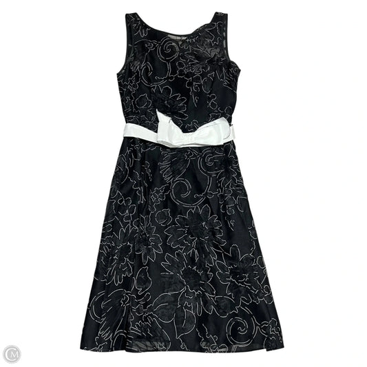 Dress Party Midi By White House Black Market In Black & White, Size: 2