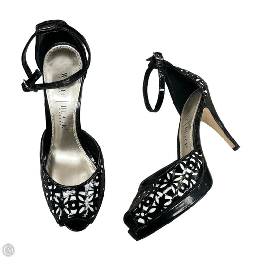 Sandals Heels Stiletto By White House Black Market In Black & White, Size: 8