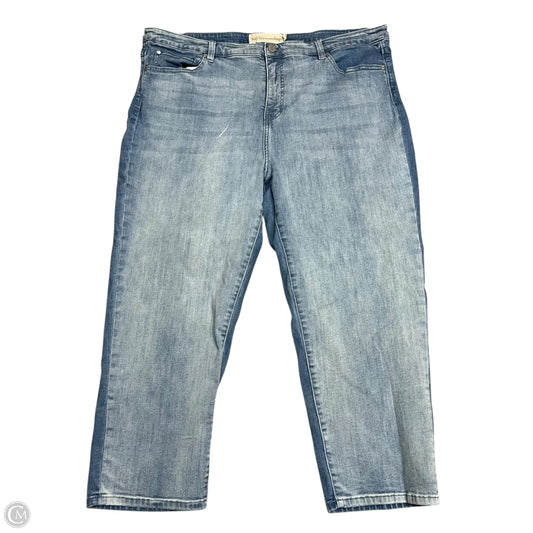 Jeans Boot Cut By Soft Surroundings In Blue Denim, Size: 22