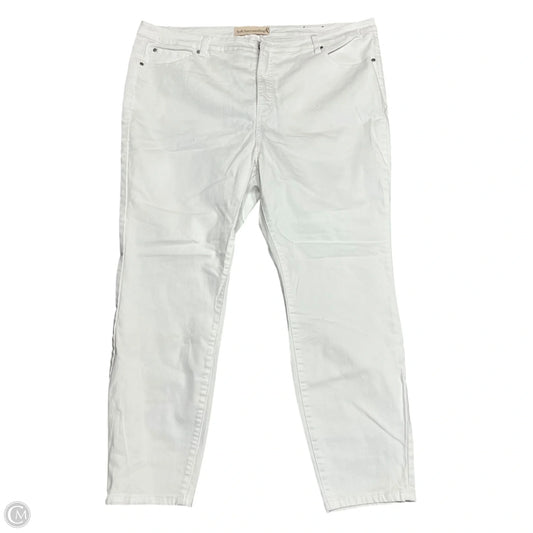 Jeans Boot Cut By Soft Surroundings In White Denim, Size: 22