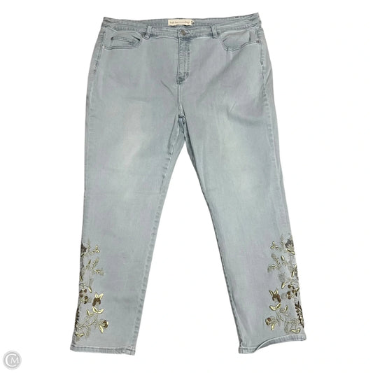 Jeans Boot Cut By Soft Surroundings In Blue Denim, Size: 22
