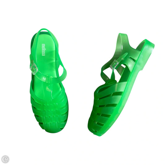 Sandals Flats By Melissa In Green, Size: 9