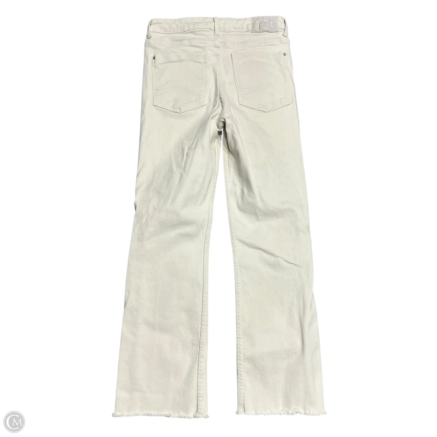 Jeans Cropped By Zara In Cream, Size: 4