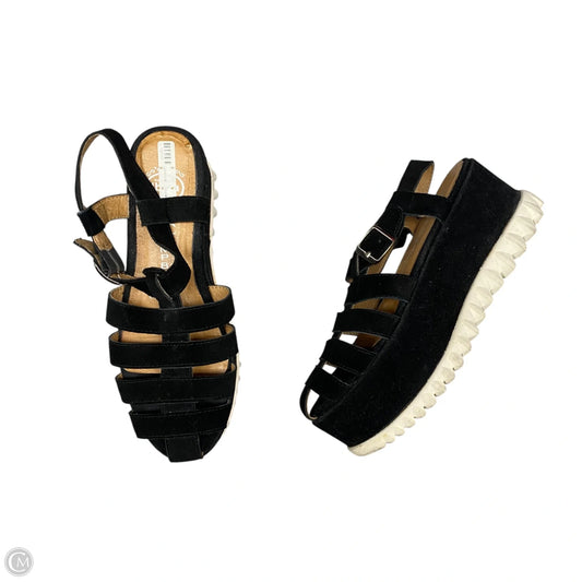 Sandals Heels Wedge By Jeffrey Campbell In Black, Size: 8.5