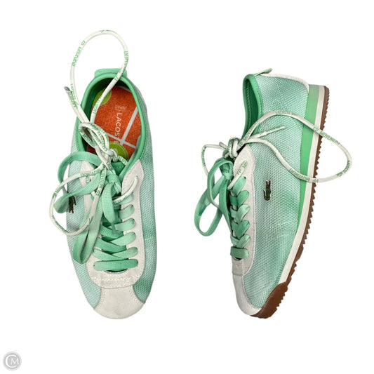 Shoes Athletic By Lacoste In Green, Size: 9.5