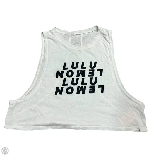 Athletic Tank Top By Lululemon In Black & White