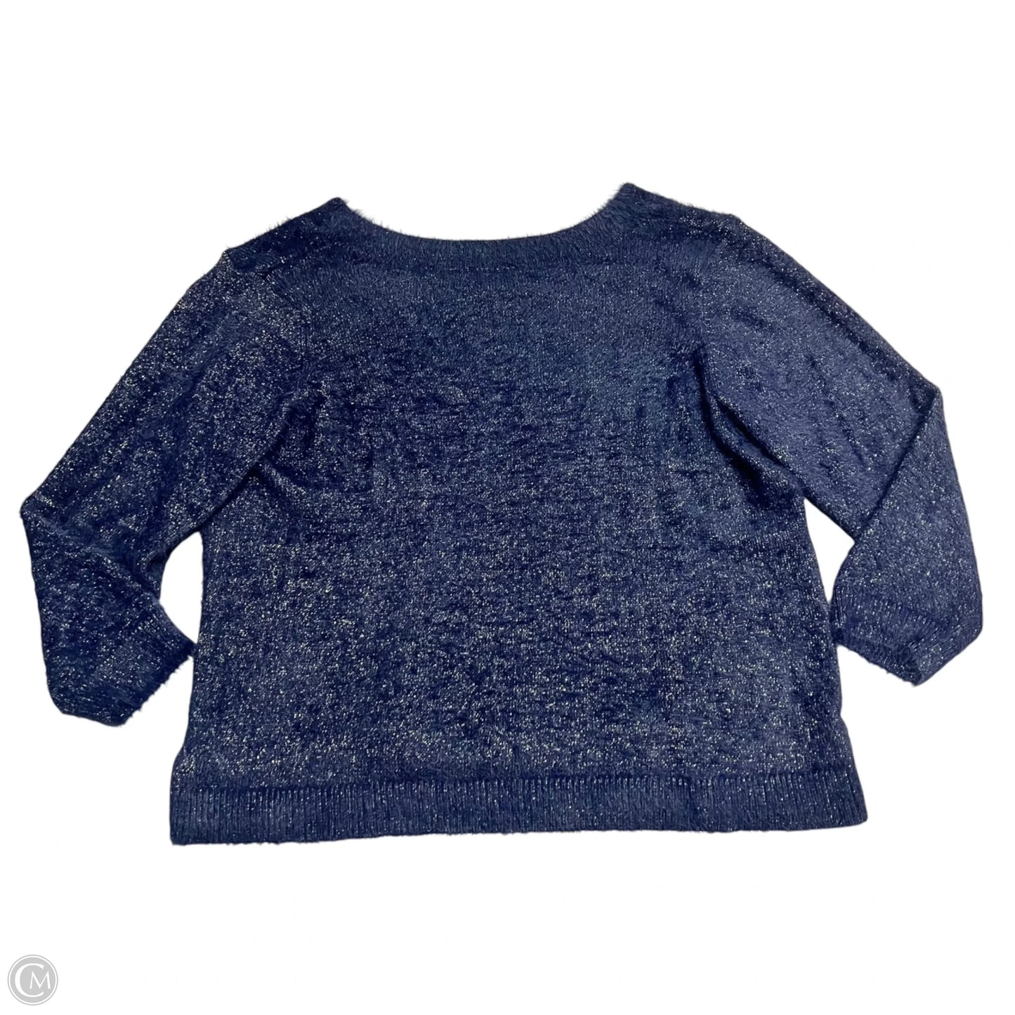 Sweater By Laurie Felt In Blue & Gold, Size: Xl