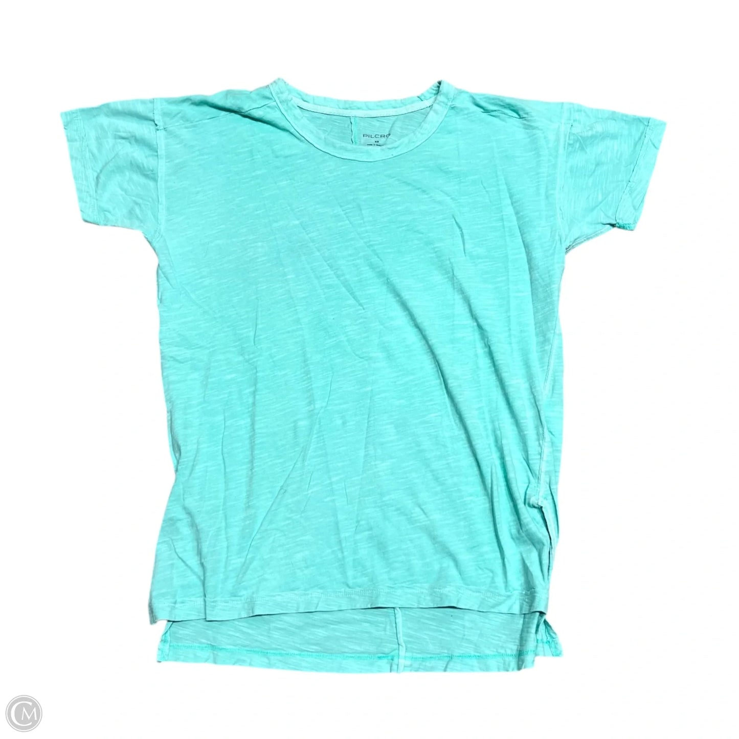 Top Short Sleeve Basic By Pilcro In Teal, Size: Xs