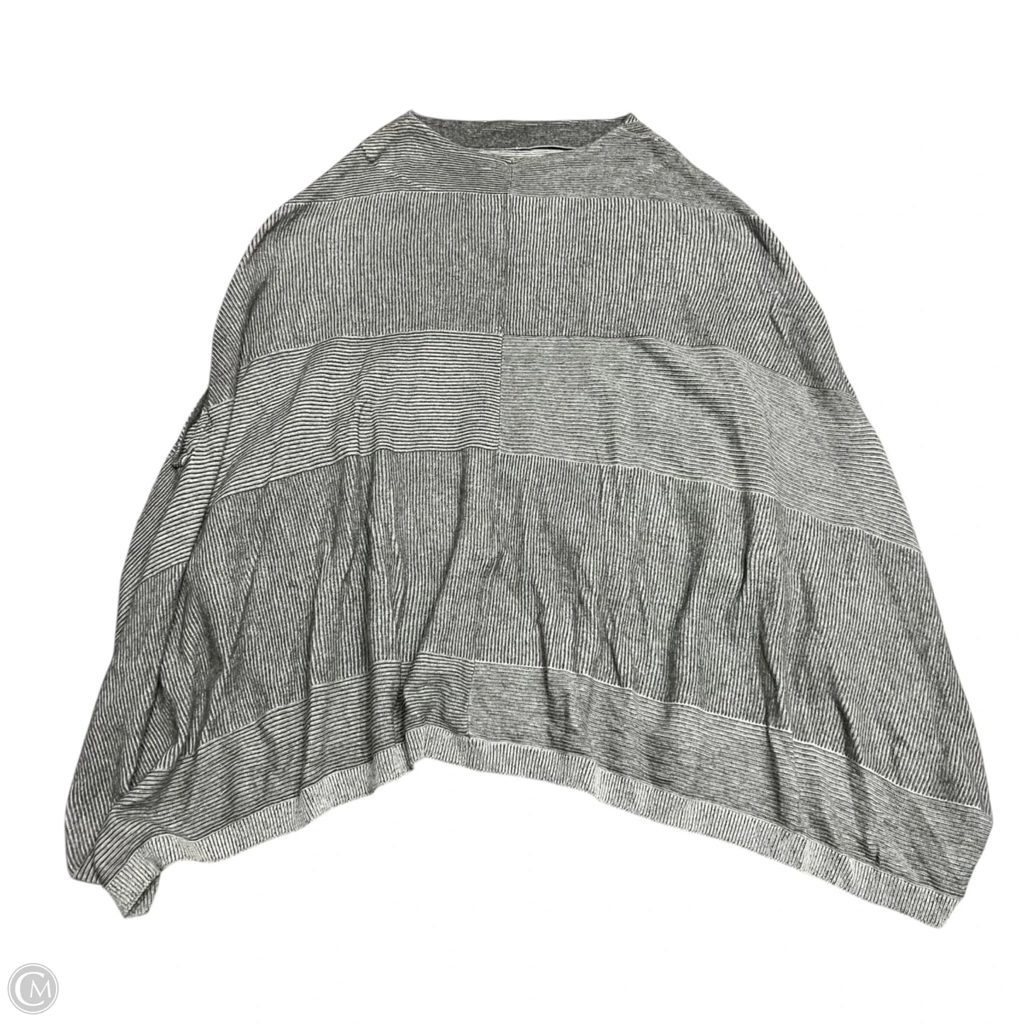 Poncho By Moth In Grey & White, Size: Xs