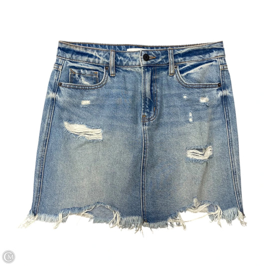 Skirt Mini & Short By Hidden In Blue Denim, Size: M