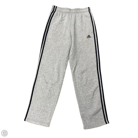 Athletic Pants By Adidas In Black & Grey, Size: S