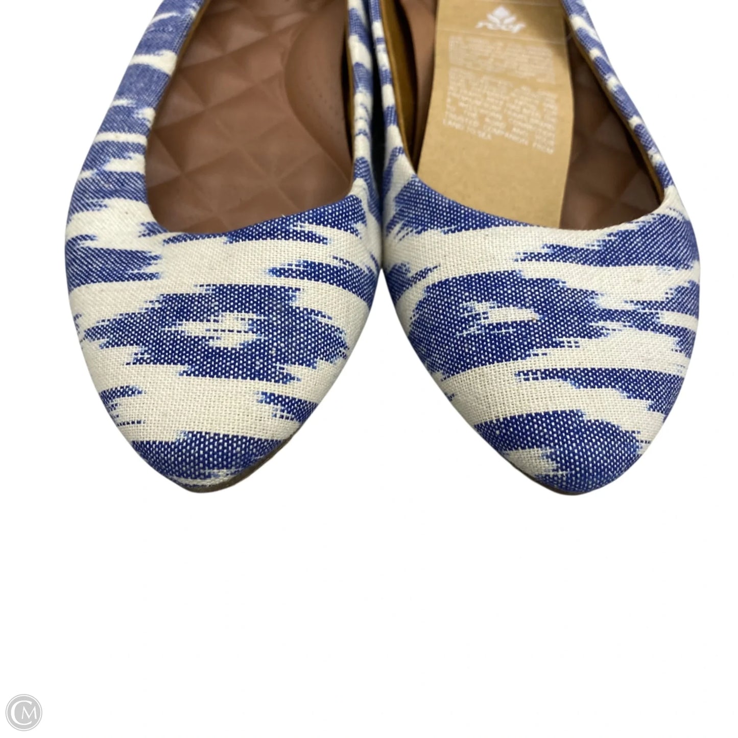 Shoes Flats By Reef In Blue & White, Size: 8.5