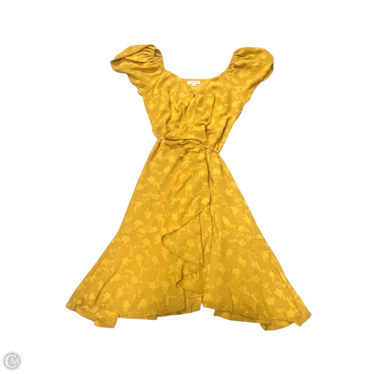 Dress Casual Midi By Nanette By Nanette Lepore In Yellow, Size: L