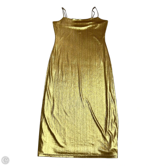 Dress Party Midi By Aqua In Gold, Size: M