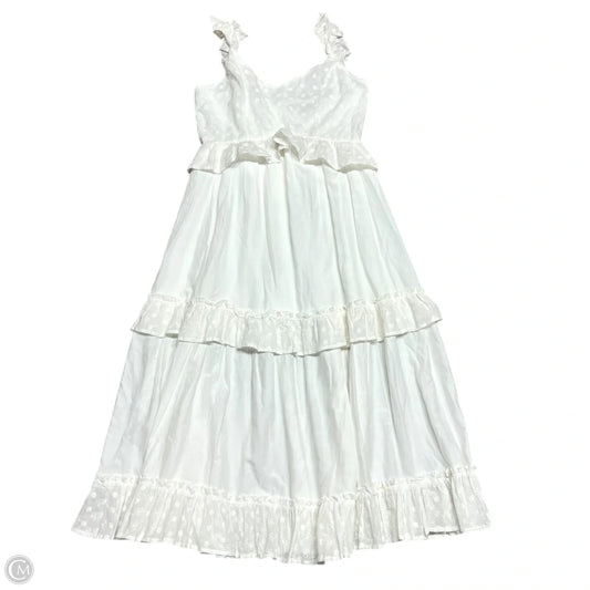 Dress Casual Midi By Blue Blush In White, Size: M