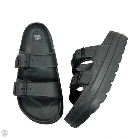 Sandals Flats By Wild Fable In Black, Size: 6