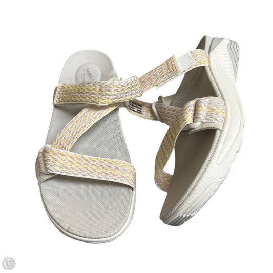 Sandals Flats By Dansko In Pink & Yellow, Size: 6.5