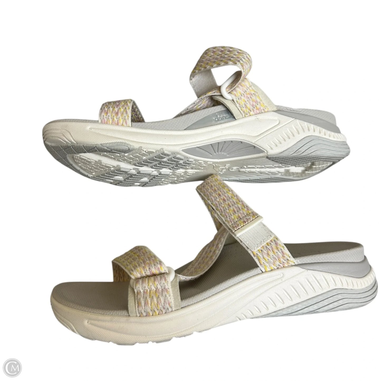Sandals Flats By Dansko In Pink & Yellow, Size: 6.5