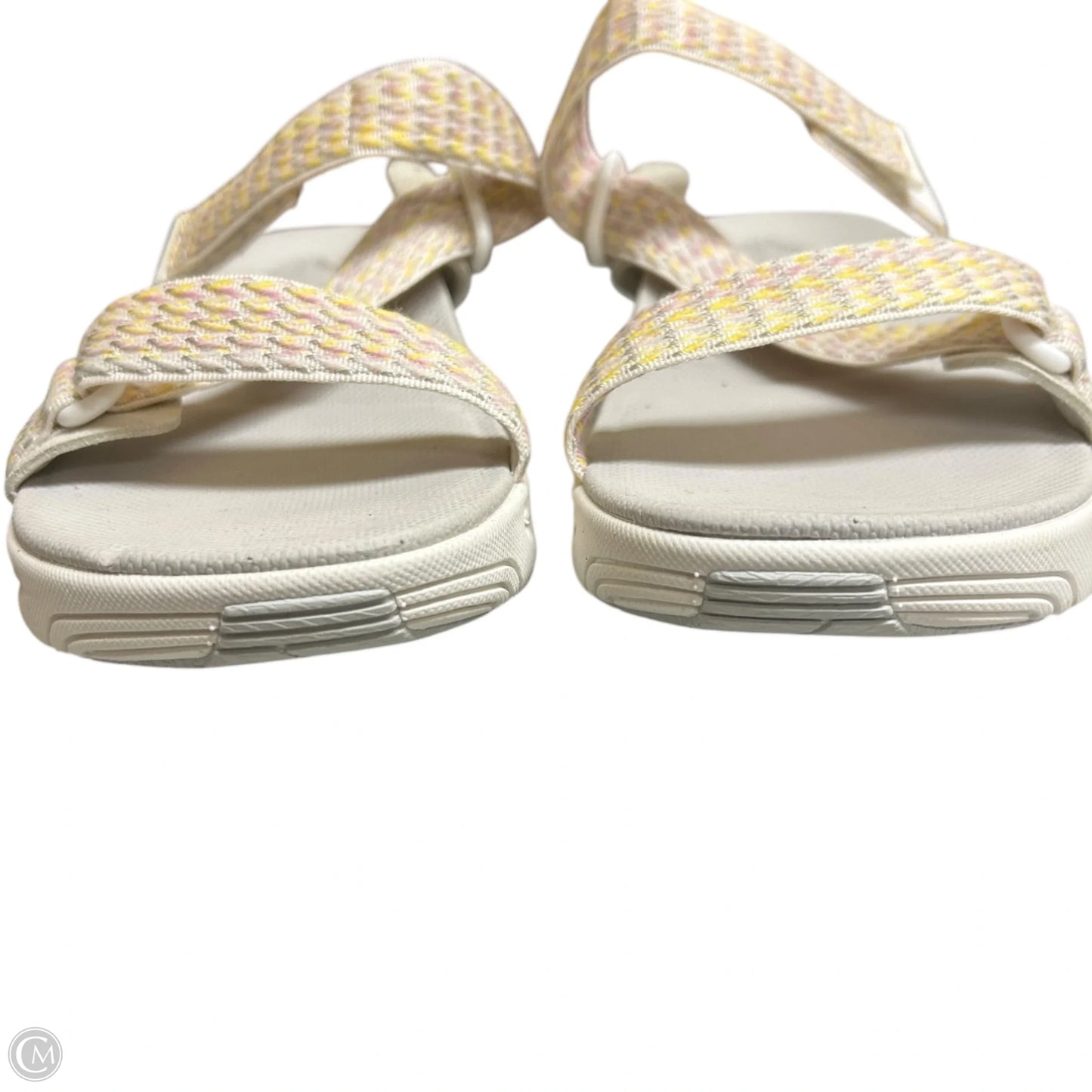 Sandals Flats By Dansko In Pink & Yellow, Size: 6.5