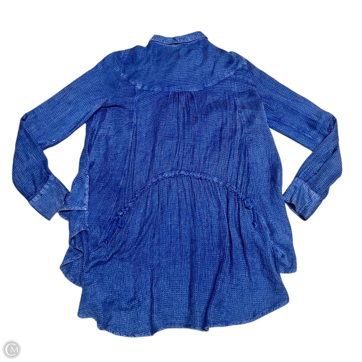 Top Long Sleeve By Free People In Blue, Size: S
