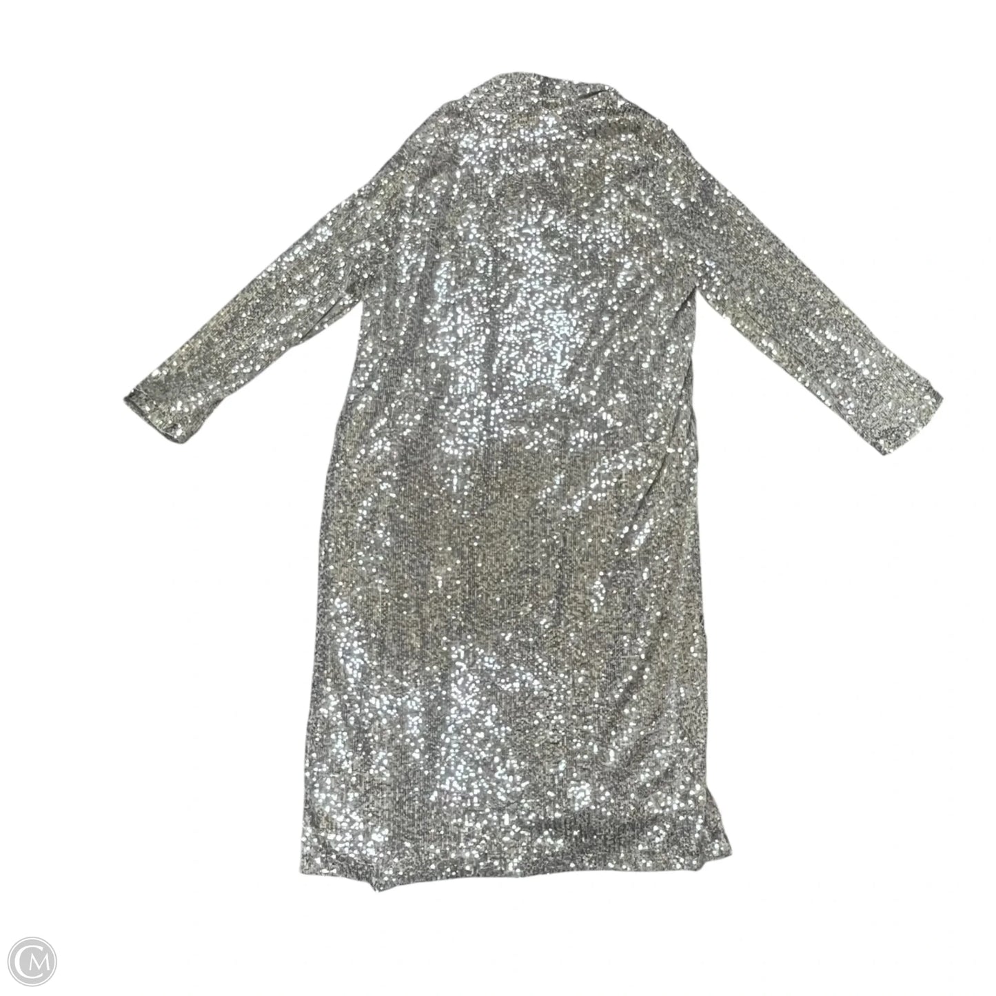 Cardigan By Bb Dakota In Silver & Tan, Size: M
