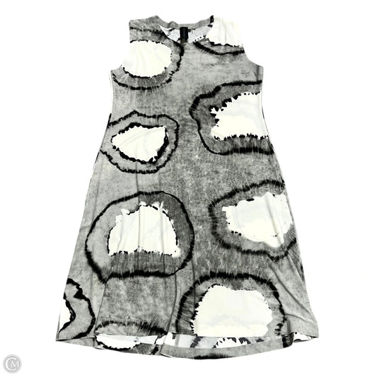 Dress Casual Midi By Norma Kamali In Grey & White, Size: M