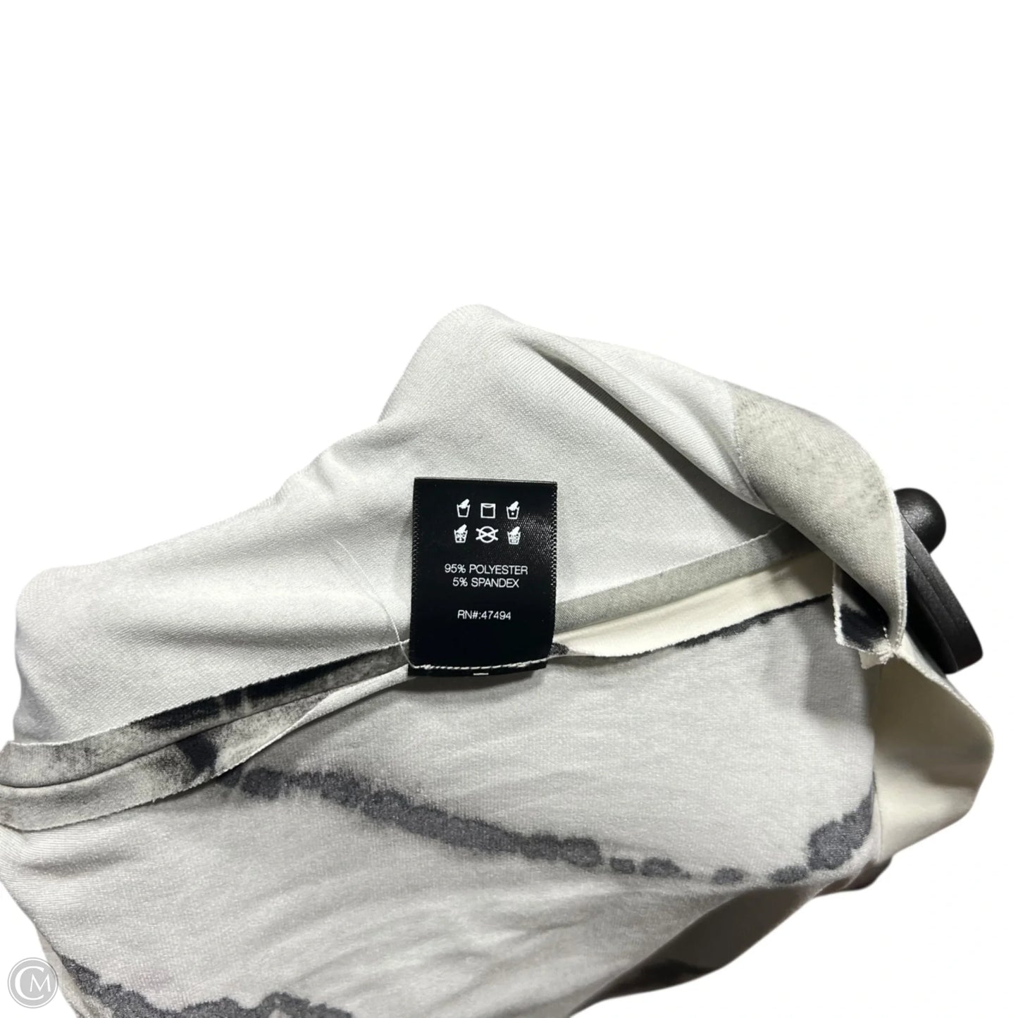 Dress Casual Midi By Norma Kamali In Grey & White, Size: M