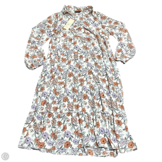 Dress Casual Maxi By Dokotoo In Orange & Purple, Size: Xl