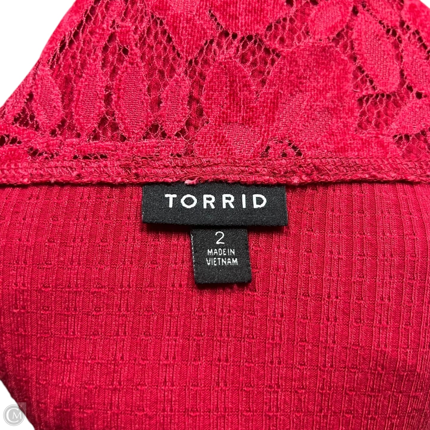 Top Long Sleeve By Torrid In Red, Size: 2x