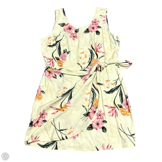 Dress Casual Short By Caribbean Joe In Tropical Print, Size: Xlp