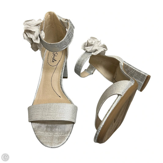 Sandals Heels Block By Life Stride In Silver, Size: 8