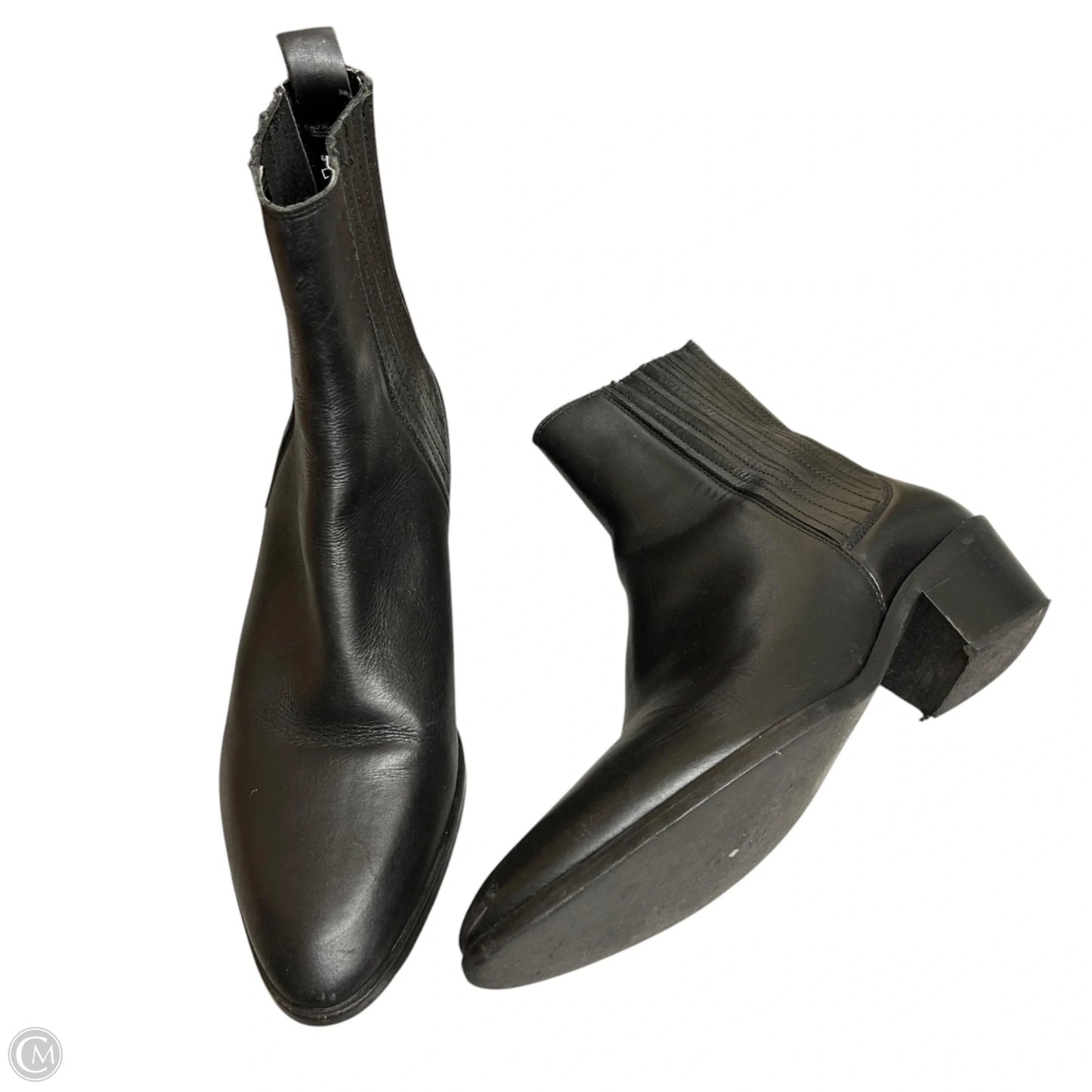 Boots Ankle Heels By Zara In Black, Size: 10.5