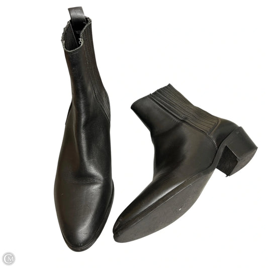Boots Ankle Heels By Zara In Black, Size: 10.5