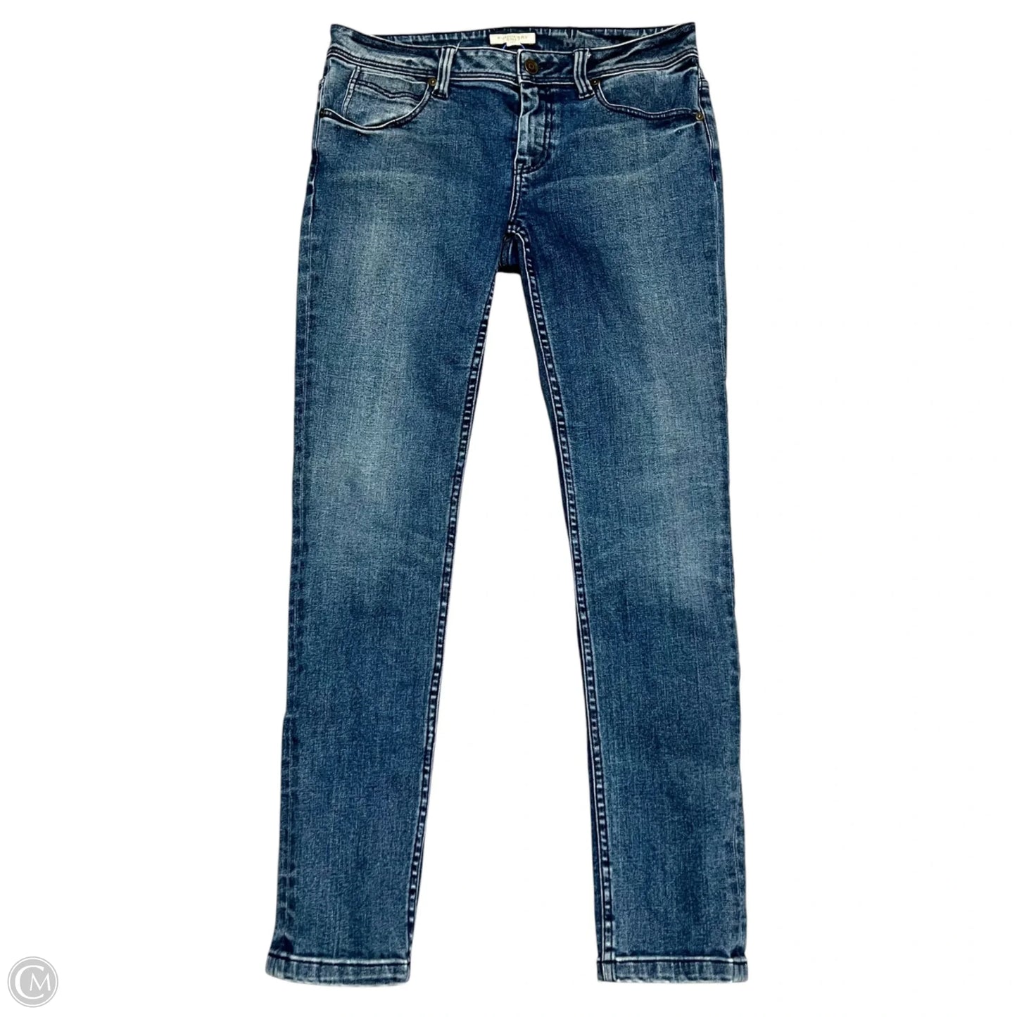 Jeans Luxury Designer By Burberry In Blue Denim, Size: 12