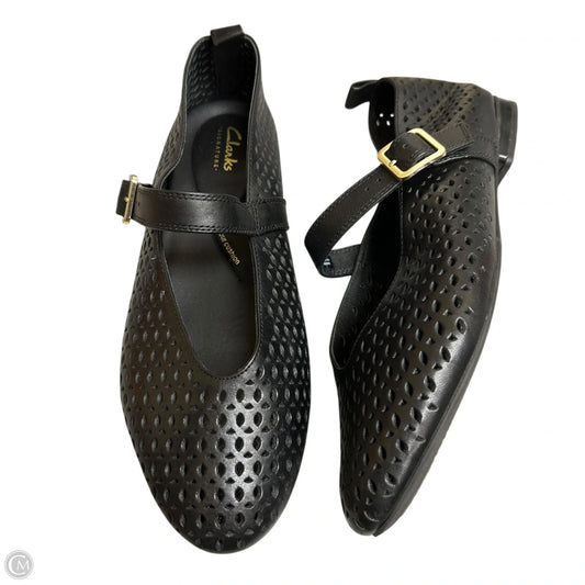 Shoes Flats By Clarks In Black, Size: 10