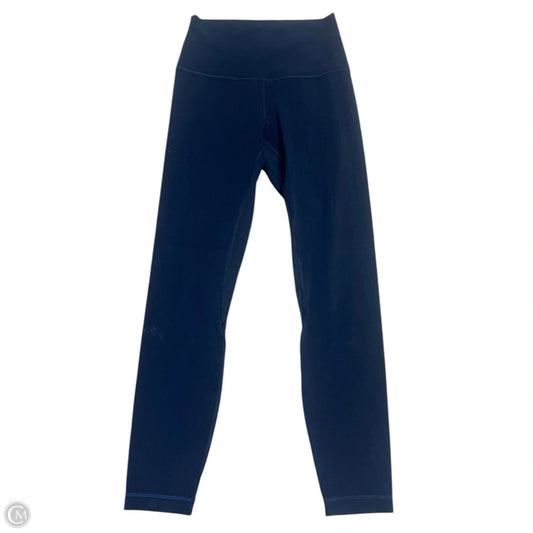 Athletic Leggings By Lululemon In Navy, Size: 6