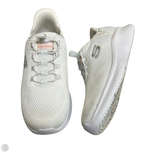 Shoes Athletic By Skechers In White, Size: 6.5