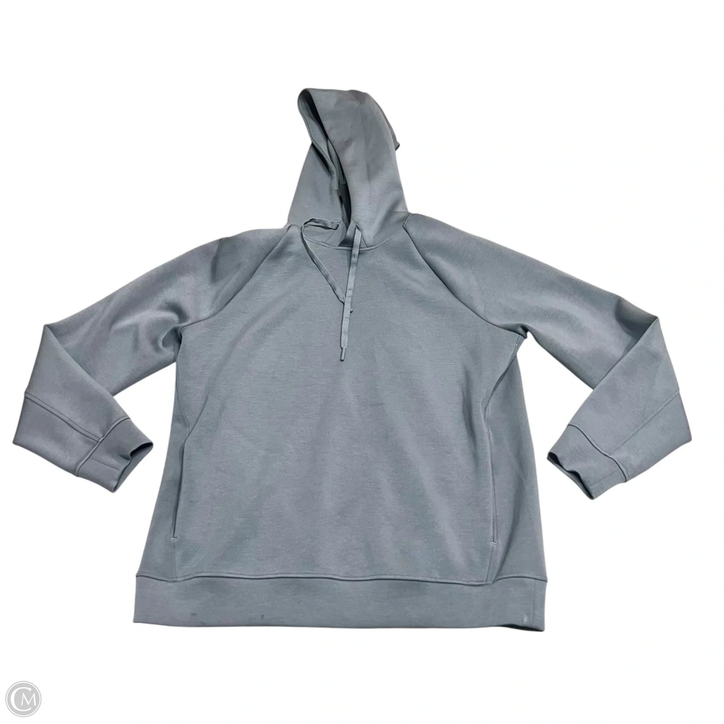 Athletic Sweatshirt Hoodie By Lululemon In Grey, Size: S