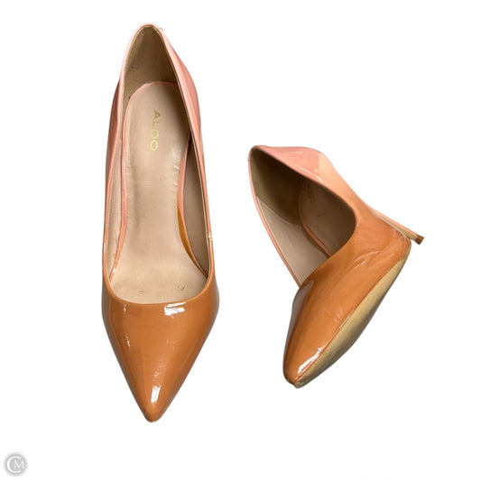 Shoes Heels Stiletto By Aldo In Brown & Pink, Size: 10