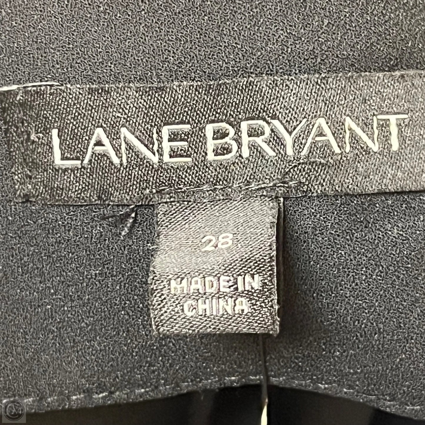 Top Short Sleeve By Lane Bryant In Black, Size: 4x