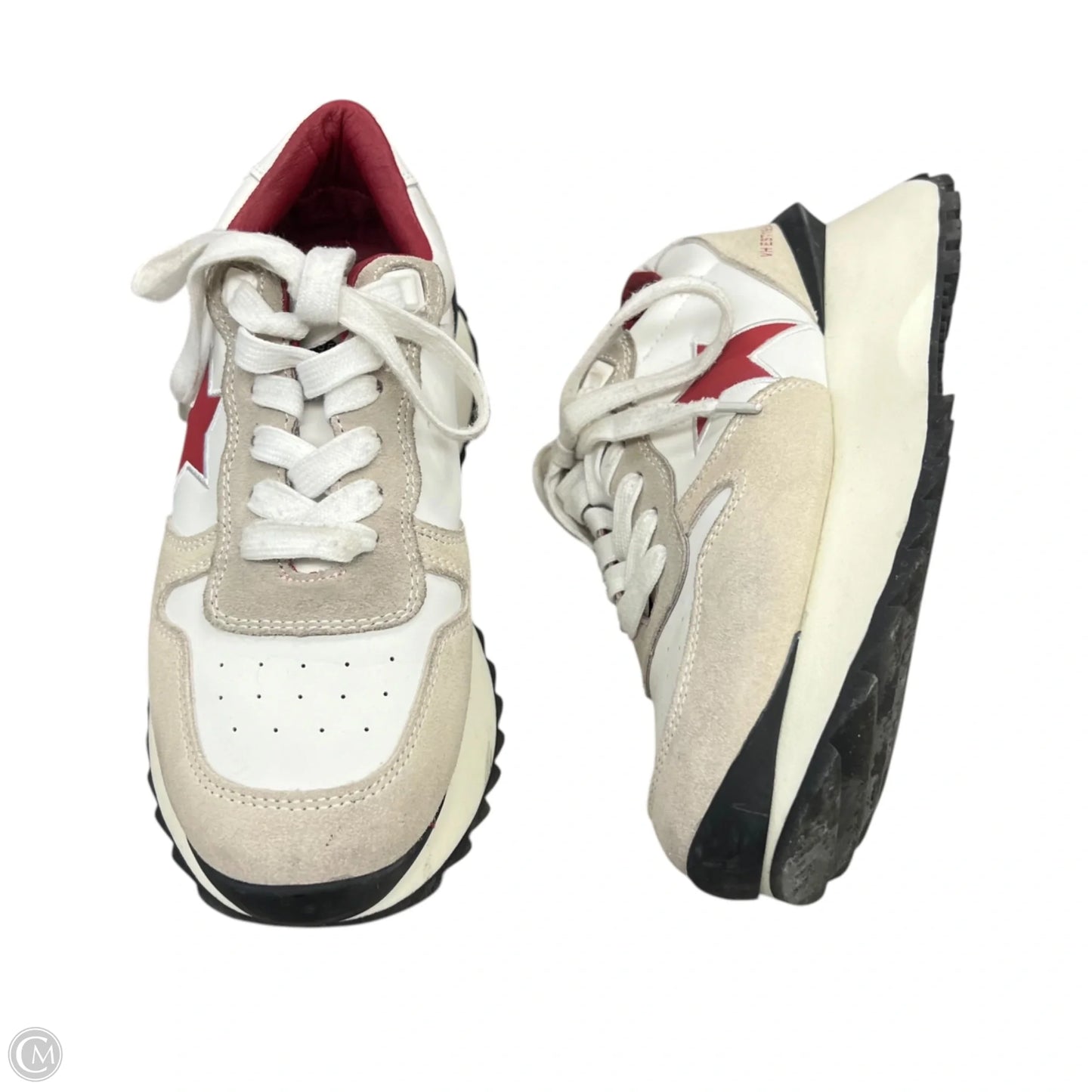 Shoes Athletic By Vintage Havana In Red & Tan, Size: 6.5