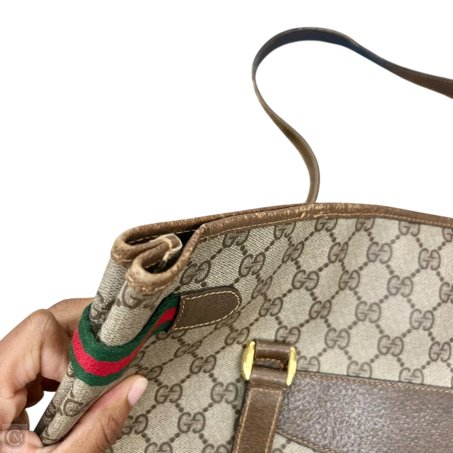 Tote Luxury Designer By Gucci, Size: Large