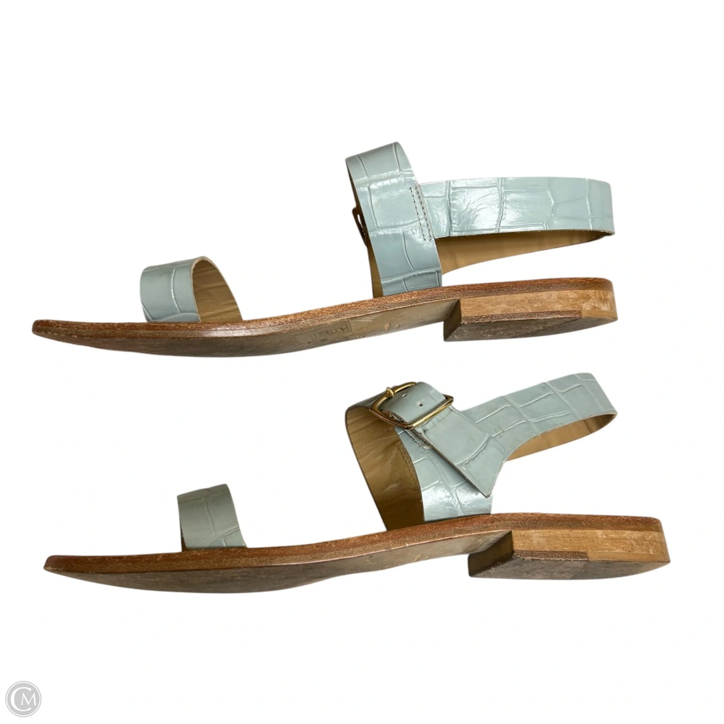 Sandals Designer By Mansur Gavriel In Blue, Size: 6.5