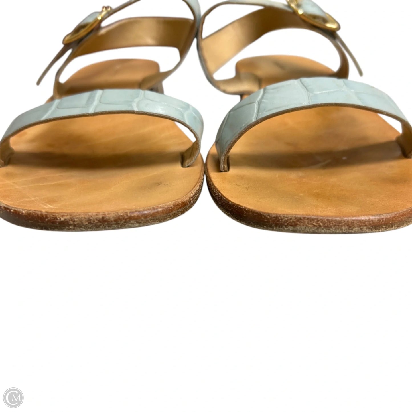 Sandals Designer By Mansur Gavriel In Blue, Size: 6.5