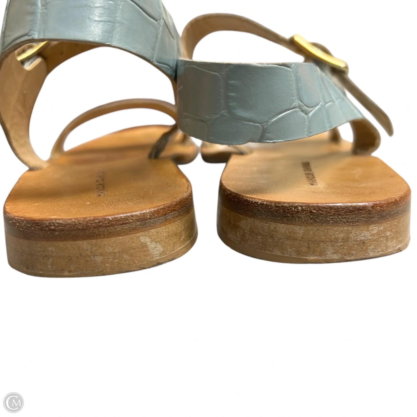 Sandals Designer By Mansur Gavriel In Blue, Size: 6.5