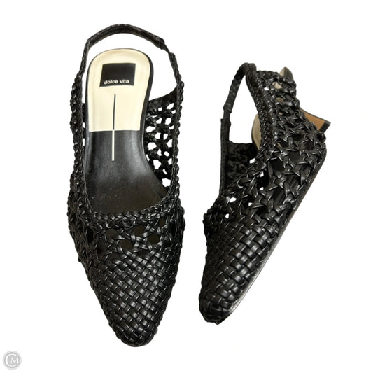 Sandals Heels Wedge By Dolce Vita In Black, Size: 7
