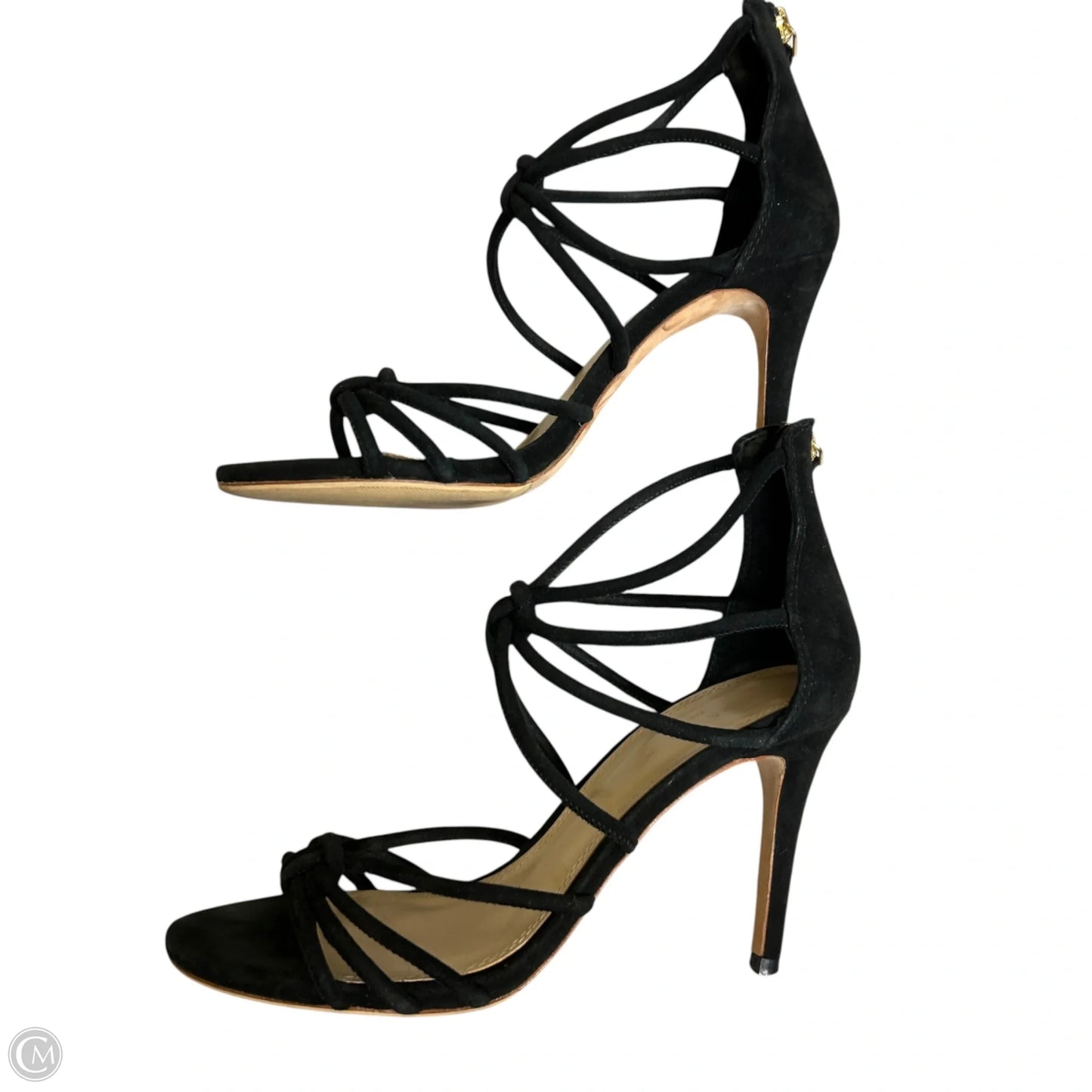 Sandals Designer By Sandro In Black, Size: 7.5
