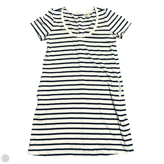 Top Short Sleeve By Faherty In Blue & Cream, Size: M