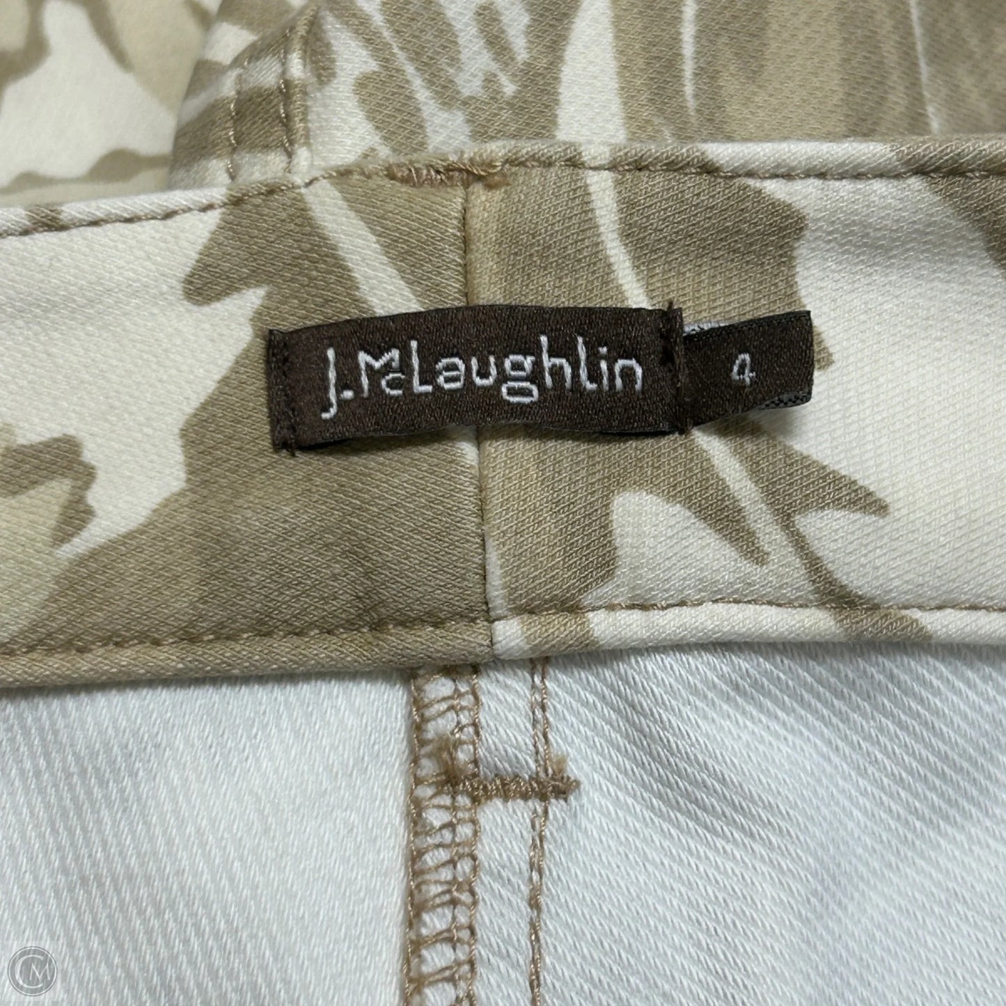 Jeans Straight By J Mclaughlin In Tan Denim, Size: 4