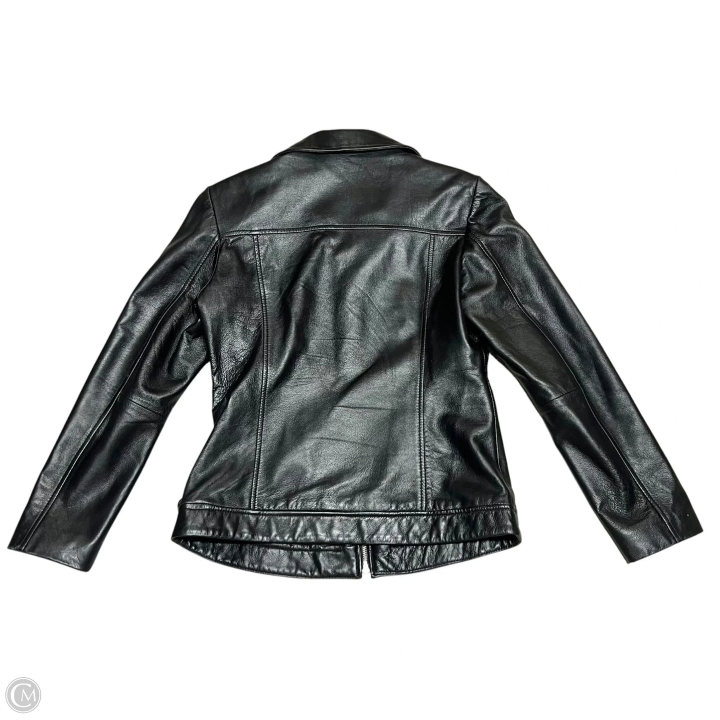 Jacket Leather By Wilsons Leather In Black, Size: M